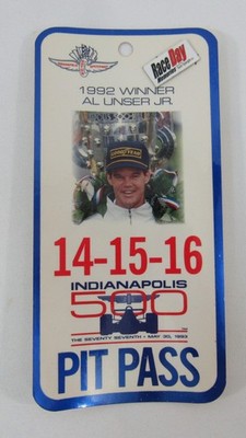 1993 Indianapolis 500 May 14-15-16 Pit Pass Credential Ticket