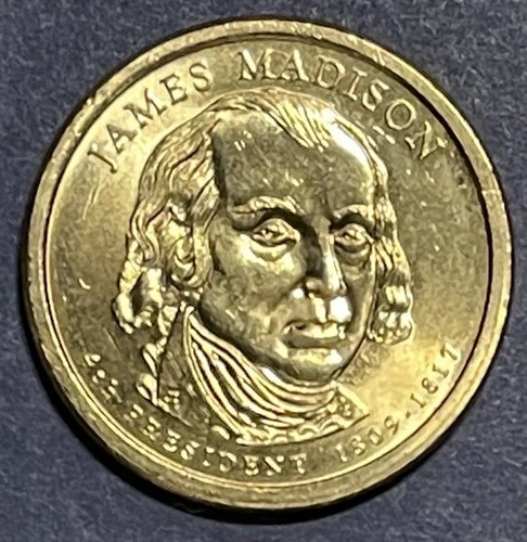 2007-P Presidential Dollar James Madison — photo from the most recent tracked eBay sale