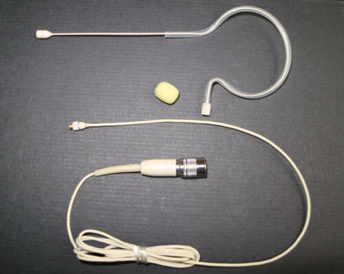 Beige abnehmbares geteiltes Headset Mikro Mikrofon für Audio Technica Hirose-4-polig - Bild 1 von 4