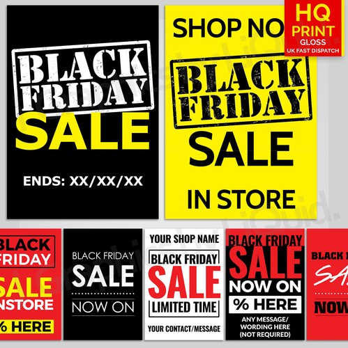 Black Friday Sale Posters SALE Retail 