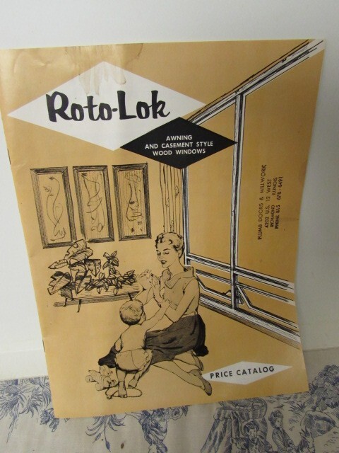 Vtg. 1963 Roto-Lok Awning & Casement Style Wood Windows Price