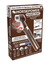 Horsepower Pocket Pony Power Scrubber Waterproof, Cordless NEW