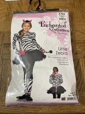 Enchanted Costumes Kids Halloween Costume Little Zebra Size 3-4
