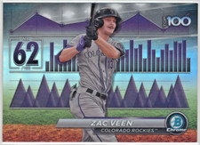 2024 Bowman Baseball - Zac Veen - Colorado Rockies - Scouts Top 100 - #BTP-62