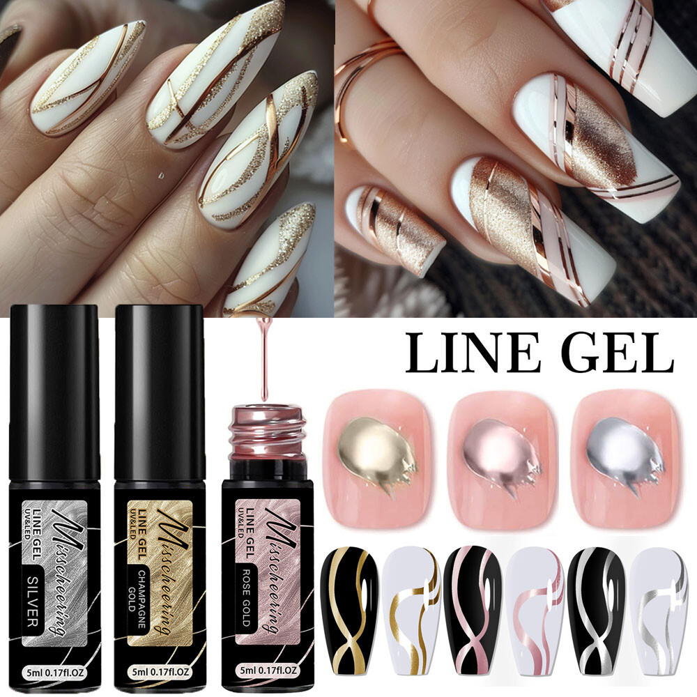 Nail Art Gel Nail Polish Liner Gel Drawing Painting Gel UV Gel Manicure Tool 5ml