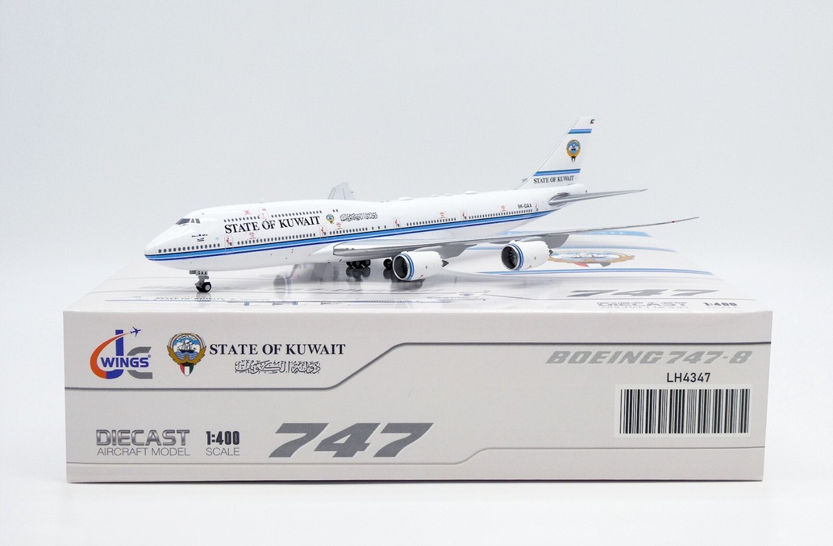 State of Kuwait B747-8(BBJ) Reg: 9K-GAA JC Wings 1:400 Diecast