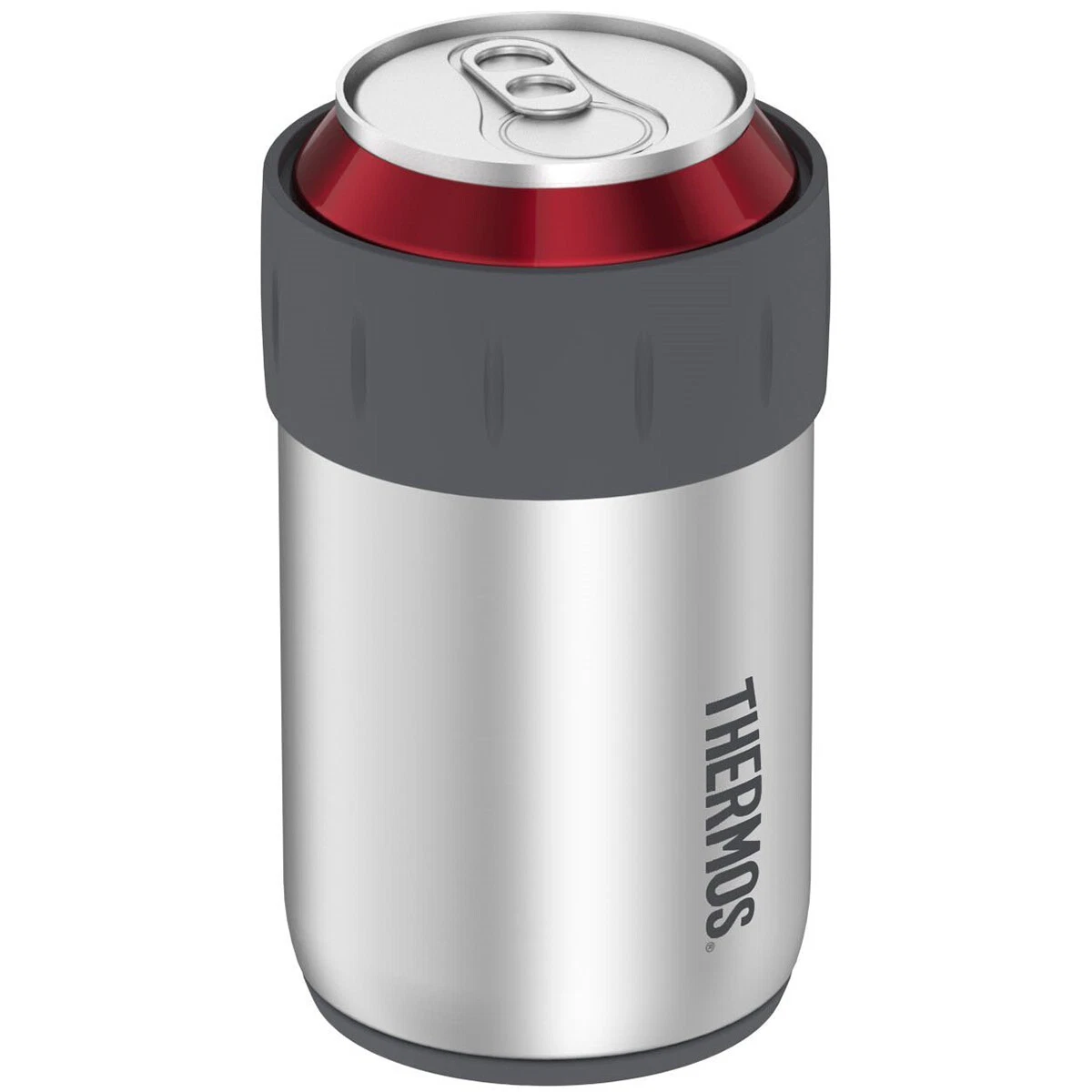 Thermos 12 oz. Insulated Stainless Steel Beverage Can Insulator -  Silver/Gray