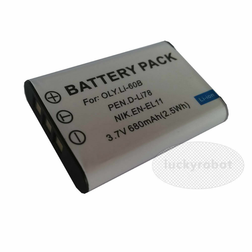 Battery Pack Lithium Ion Battery Charger Pentax Optio Vs20 Battery