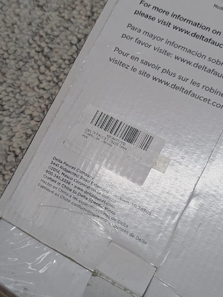 Новый DELTA хром 24 «двойной полотенце бар 75225 Telsa коллекции - Изображение 4 из 4