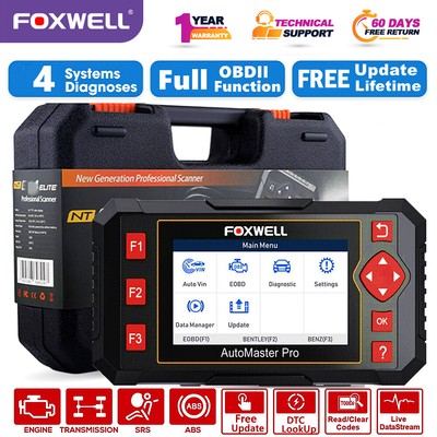 FOXWELL NT604 Elite OBD2 Diagnosegerät KFZ Fehler Auslesegerät ABS SRS Engine AT
