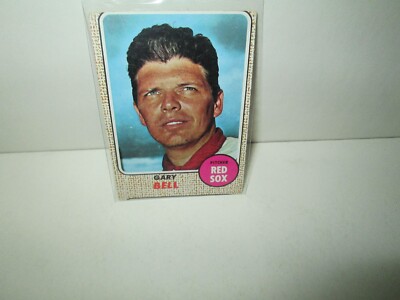 GARY BELL 1968 Vintage Topps Baseball card #43 BOSTON RED SOX Pitcher MC Exc