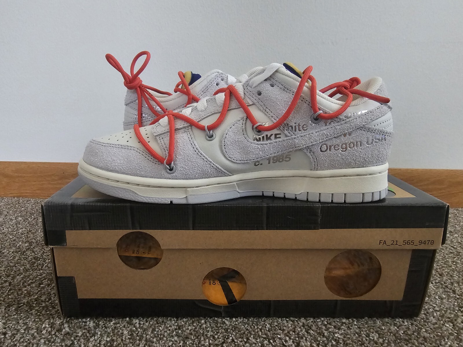 OFF WHITE X NIKE Taglia 7 US Nike Off White x Dunk Low [Lotto 13 di 50]
