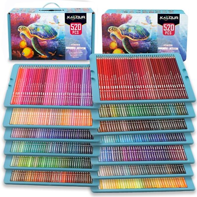 All-in-One Artistic Colored Pencil Set of 520 - Perfect Gift for All-in-One Artistic Colored Pencil Set of 520 - Perfect Gift for