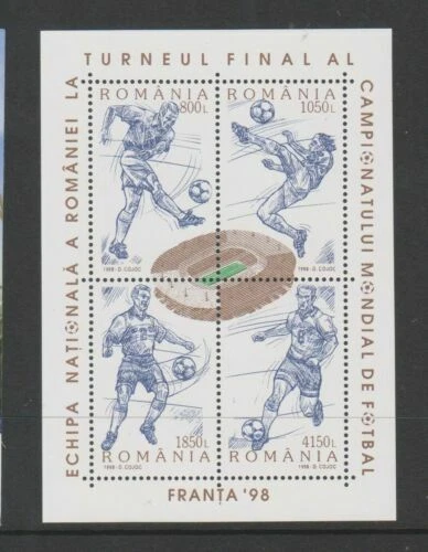 Francobolli europei foglio, tema calcio