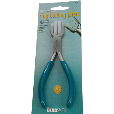 BeadSmith Nylon Jaw Ring Holding Pliers -  Securely Holds Rings in Place