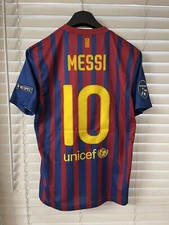 Barcelona Messi CL Size Medium Argentina Nike  Shirt Football Jersey