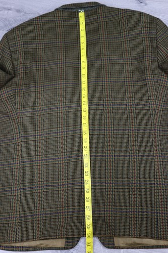 Yves Saint Laurent Diffusion Hommes Plaid Brown Cashmere/Wool Blazer Jacket Sz54 - Picture 23 of 24
