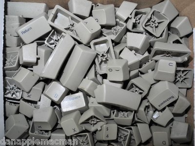 1984 Apple Macintosh 128K M0110 Keyboard ONE SINGLE KEY CAP Replacement Mac 512K