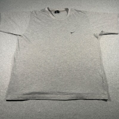 Vintage Nike Shirt Adult Extra Extra Large Gray Swoosh Embroidered Logo Mens 90s