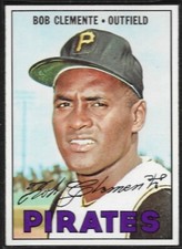 1967 Topps #400 Bob Roberto Clemente Pirates DEAD CENTERED GRADED NM-MT GAI 8