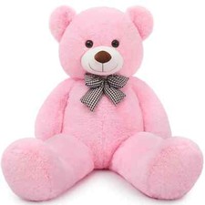Huge Pink Stuffed Animals 47 inch Life Size Cute Teddy Bears Big Giant Teddy ...