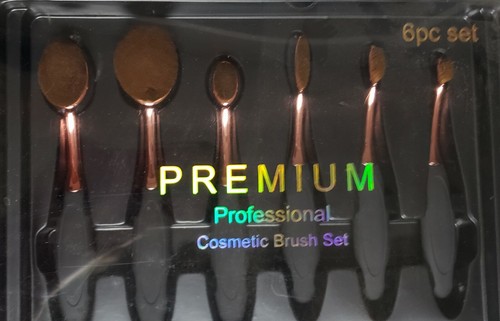 Premium Professional Cosmetic Makeup Brush Set, 6 pc - Picture 2 of 3