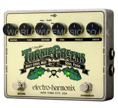 EHX Electro Harmonix Turnip Greens kompaktes Multieffekt-Gitarrenpedal brandneu