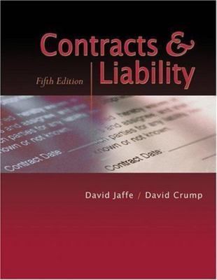 Contracts And Liability - 9780867185584, David Jaffe, paperback