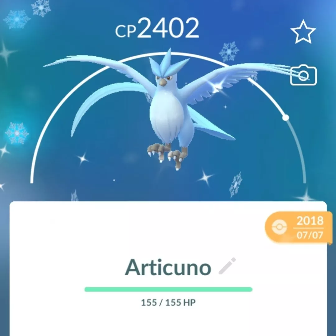 Shiny Articuno Pokemon Trade Go