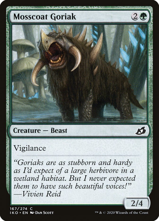 Magic the Gathering (mtg): IKO: Mosscoat Goriak  (x 4)