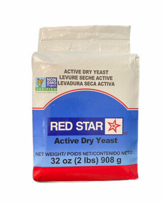 1 Bag Red Star Active Dry Bakers Yeast 2 lb 32 oz Non GMO Exp. 09/2025