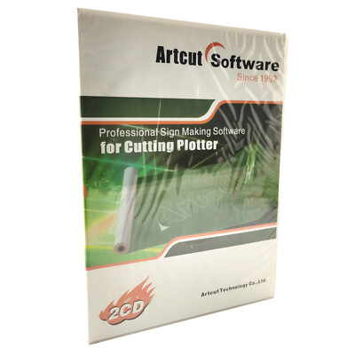 ARTCUT 2009 Pro Software for Sign Vinyl plotter cutting 9 Languages 2CD