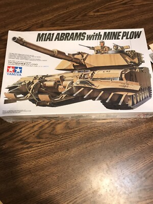 TAMIYA 1/35 M1A1 ABRAMS WITH MINE PLOW  #35158