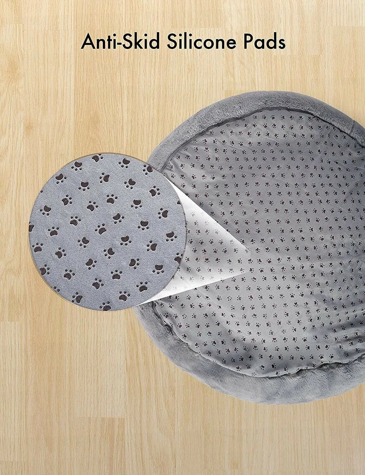 Dog Cat Bed Memory Foam QUALITY Orthopedic Plush Donut Crate Mattress 23" Small - Image 4 of 4