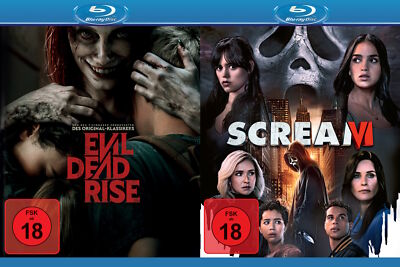 Evil Dead Rise + Scream VI (6) Uncut im Set # 2-BLU-RAY-NEU