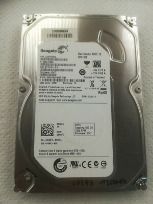 Seagate Barracuda 7200.12 500GB SATA III 7200RPM 3,5 Zoll Smart Protokoll