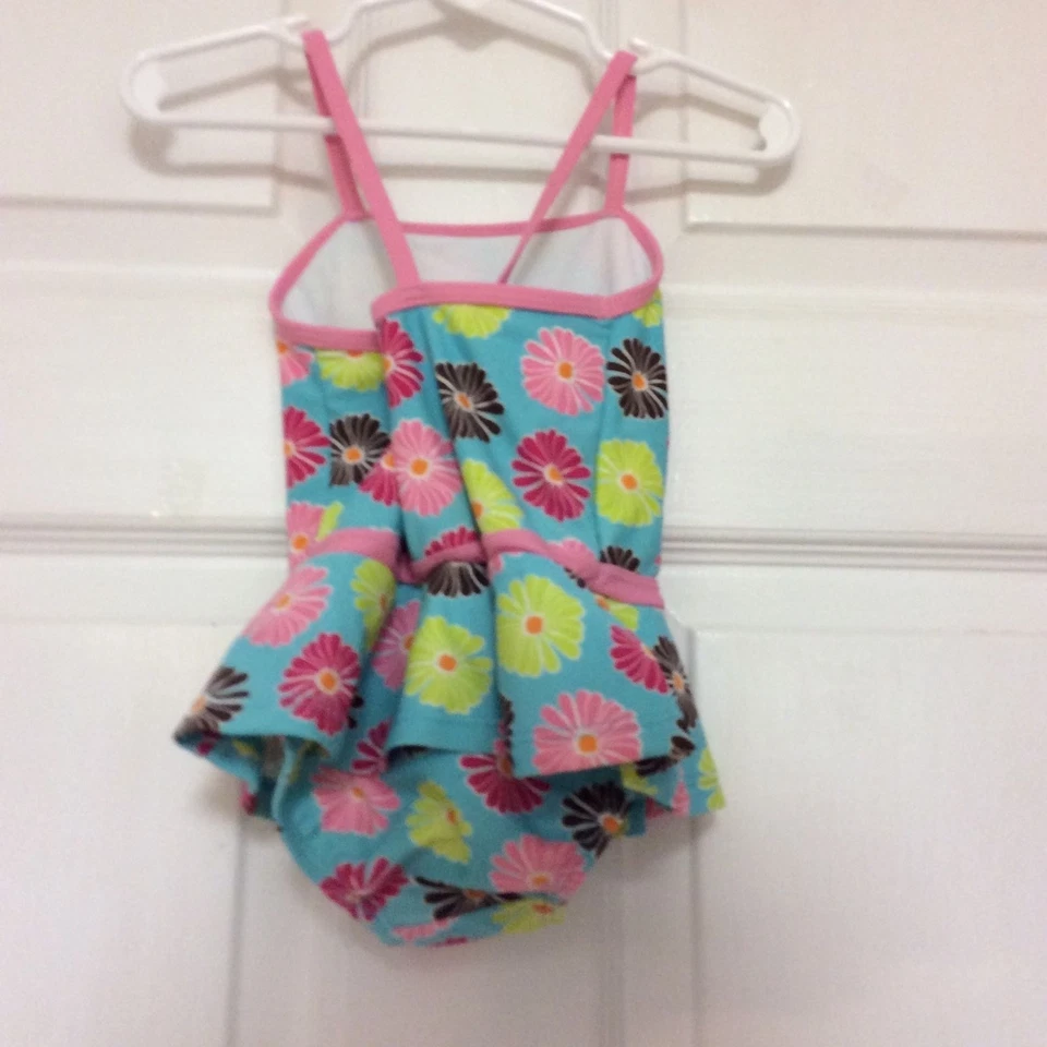 Traje de baño One Step Ahead bebé niña talla 18 meses UPF 50 azul multicolor 81 Foto 2 de 4