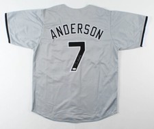 TIM ANDERSON AUTOGRAPHED CUSTOM JERSEY (CHICAGO WHITE SOX) - JSA COA!