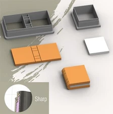 Book Template Polymer Clay Cutters | 5 Sizes included