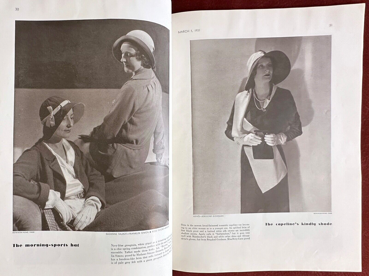 VOGUE 1931年3月号 Vogue Magazine ~ March 1, 1931 ~ Benito Steichen Chanel