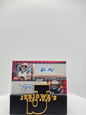 2024 Topps Chrome Red Dual Autograph Patriots Drake Maye/JaLynn Polk /5 (RC,AU)