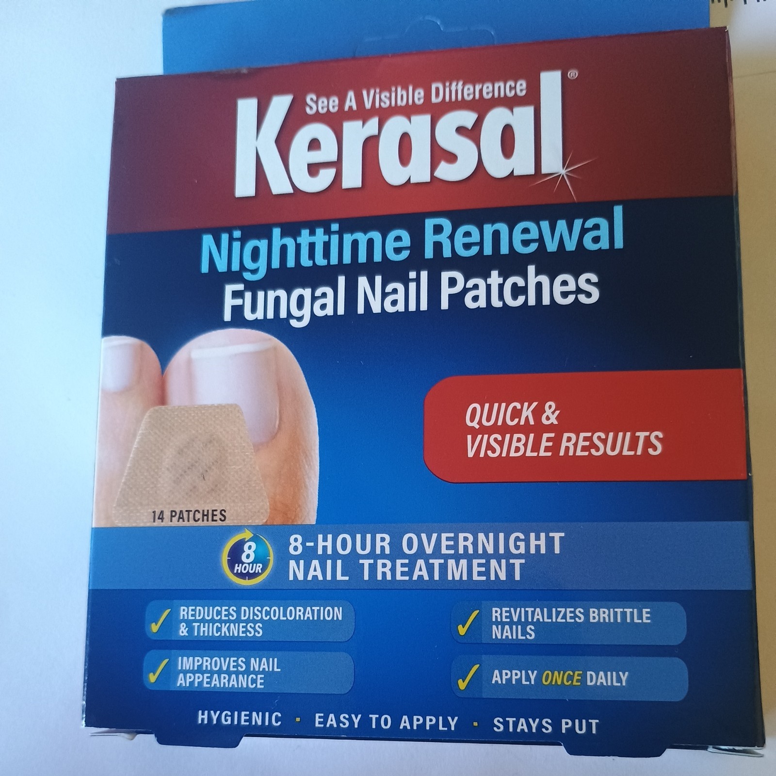 Kerasal Fungal Nail Renewal Patches - 14 Overnight Repair Patches for Stronger Nails