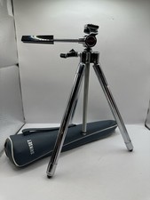 SUNSET adjustable metal tripod in solid working condition Original Case