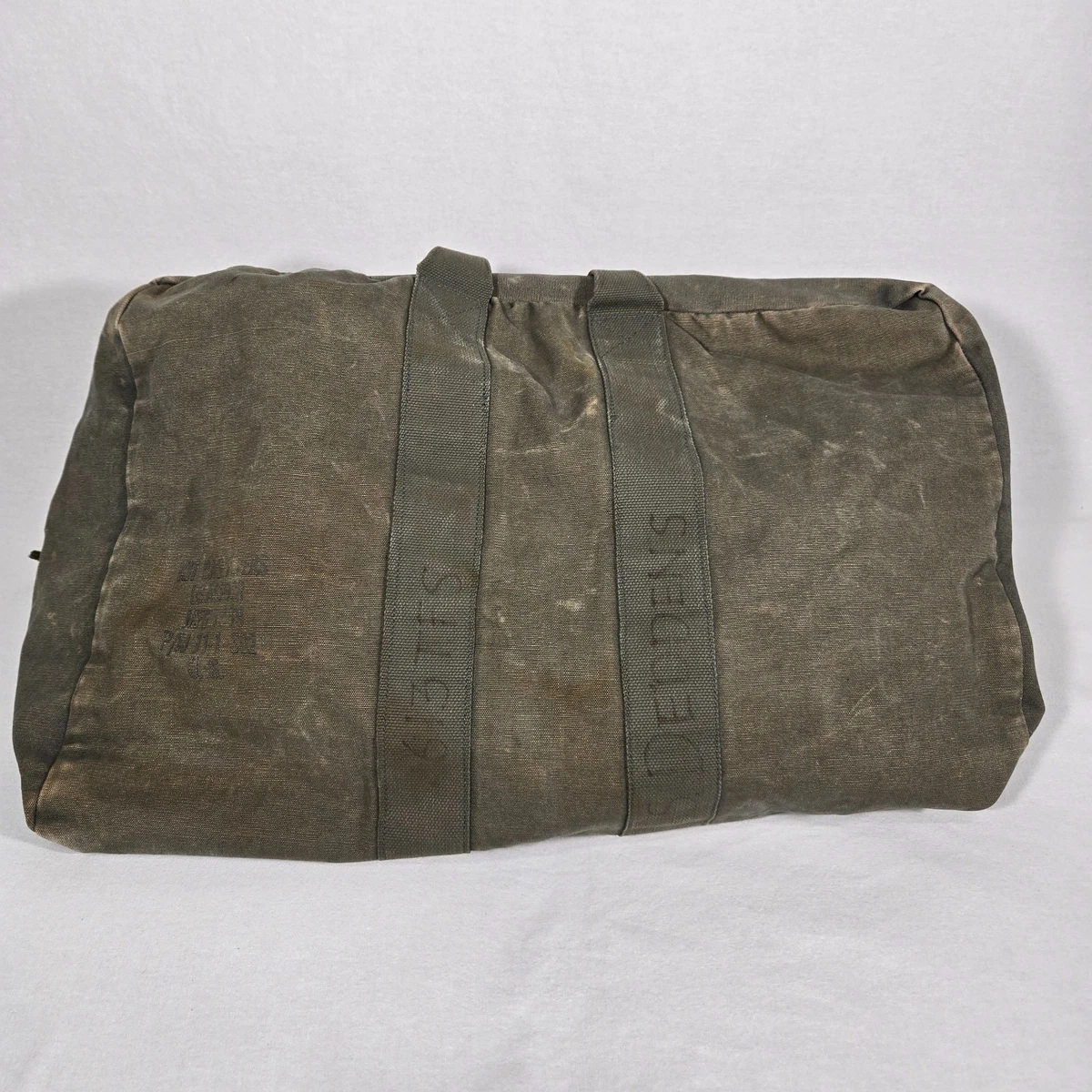 Vintage Army Duffle Bag In Collectible Military Surplus Bags