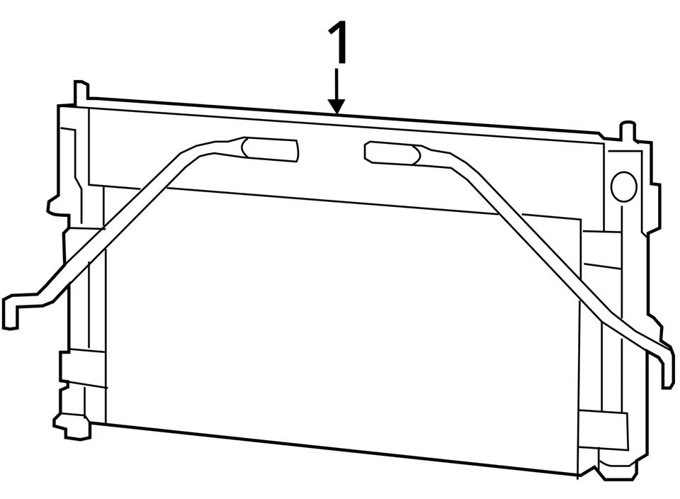 Radiator Classic Style Vertical Rear Door Handle Fits 07-17 COMPASS 2654046 Foto 4 de 4