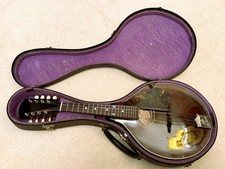 Rare 1918 Gibson A-Style Mandolin SN 48934   Original Hard Case, Sheraton Brown