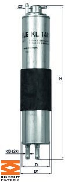 Knecht KL149 Kraftstofffilter Kraftstoffilter FüR BMW FüR Alpina-image
