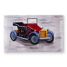 Begin Home Decor CODM2134ITTIVE 21 x 34 in. Vintage Toy Car Indoor  Outdoor ...