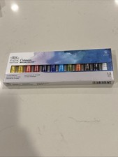 Winsor  Newton Cotman Watercolor Paint Set, 12 Colors, 8ml 0.27-oz Tubes New