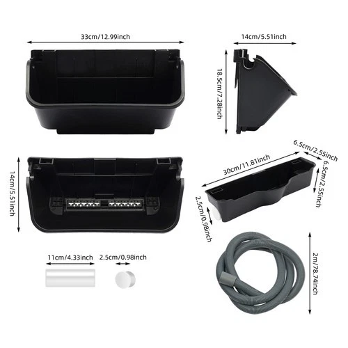 Hanging Vertical Wall Mounted Plant Bag for Garden Vertical Garden Planter Black - Image 3 of 4